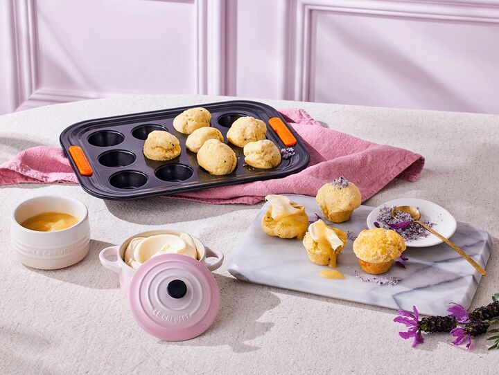 Mini scones med lavendel och citron